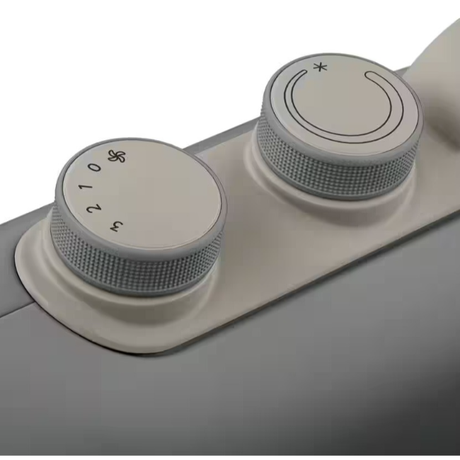 DeLonghi Capsule Fit Fan Heater | 2.4KW | Grey | HFS70B24.GY - Image 3