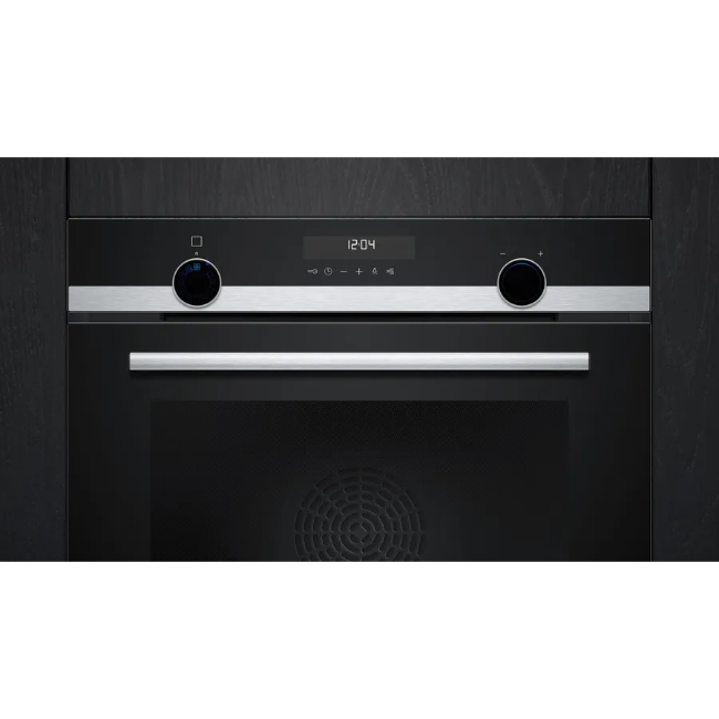 Siemens IQ500 Built-in Single Oven - Black/Steel | HB578GBS7B - Image 2