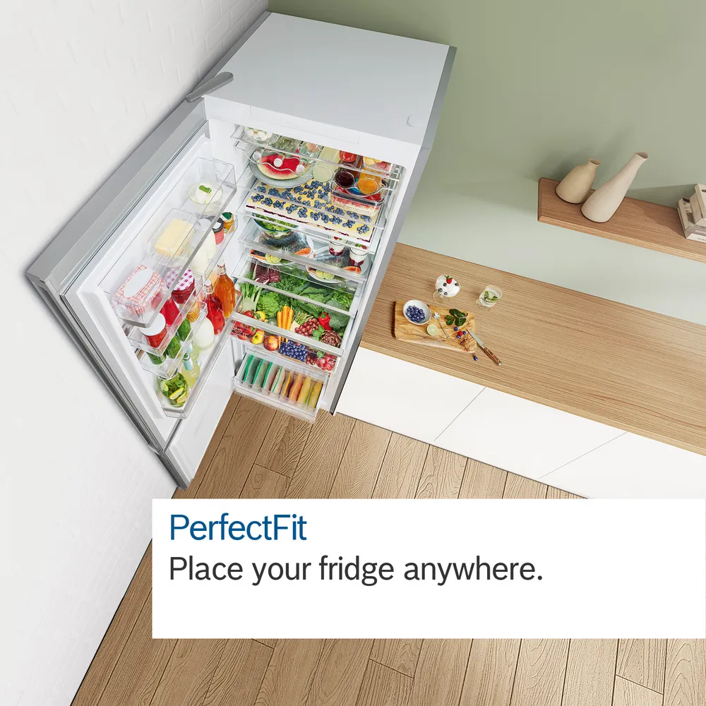 Bosch Serie 2 NoFrost Fridge Freezer 50/50 - White | KGN33NWEAG - Image 5 Bosch Serie 2 NoFrost Fridge Freezer 50/50 - White | KGN33NWEAG - Image 5