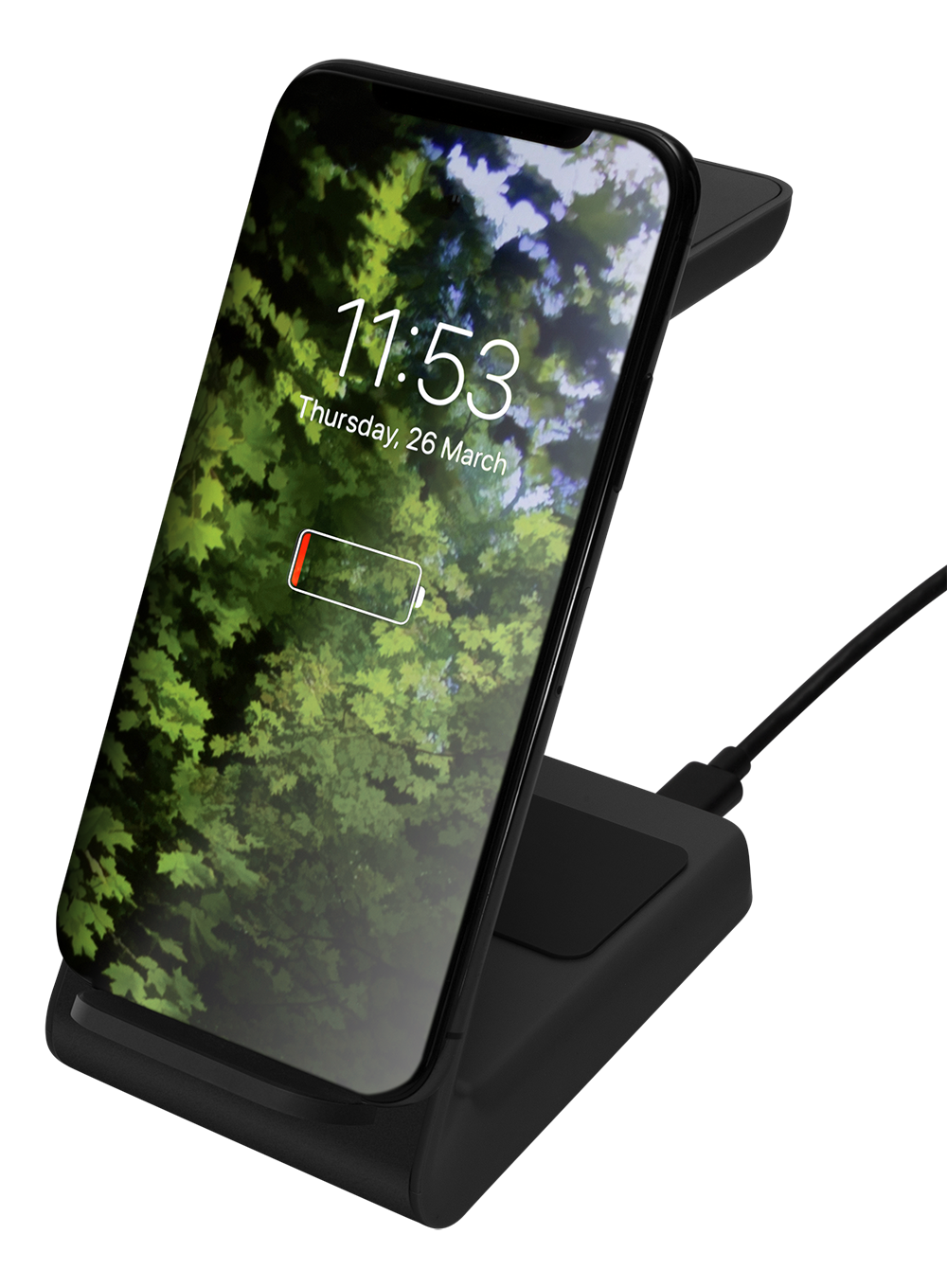 Deltaco 3-in-1 Wireless Charger - Black | QI1041 - Image 3