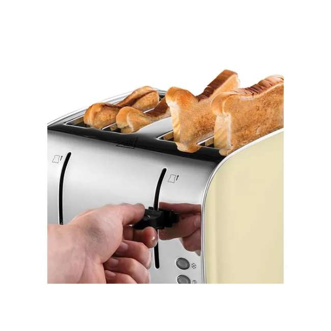 Russell Hobbs Colours Plus Cream 4 Slice Toaster | 28363 - Image 4