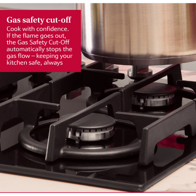 Neff N70 Gas Hob 60cm Enamel - Black | T26CIP8S0 - Image 7