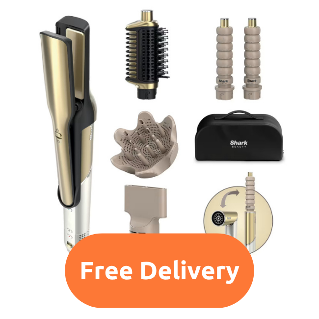 Shark Glam Ceramic Waves & Curls Multi-Styler | Gold | HD6052SUK