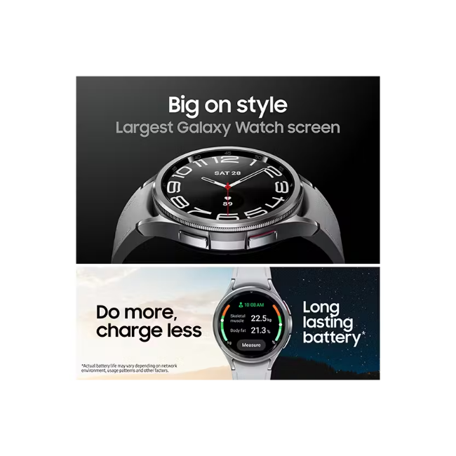 Samsung Galaxy Watch6 Classic Smartwatch 47mm - Silver | R960NZSAEUA - Image 6