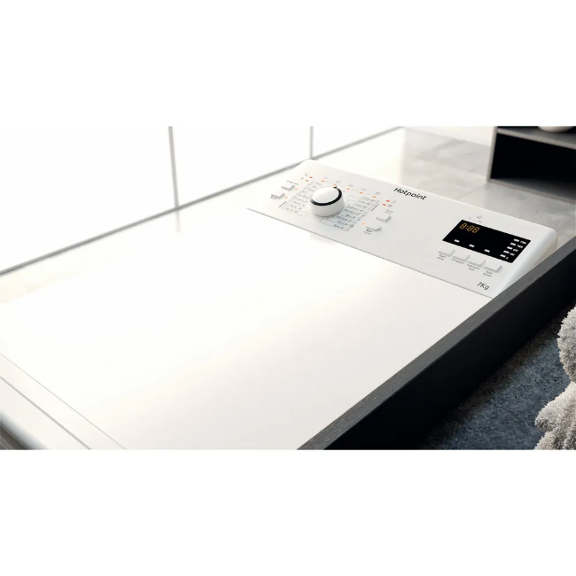 Hotpoint Freestanding AntiStain 7kg Top Loader Washing Machine - White | WMTF722 - Image 7