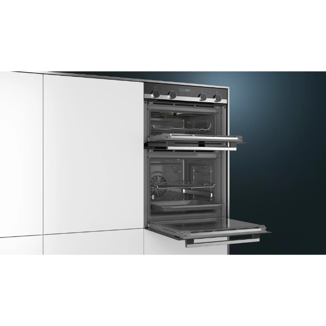 Siemens iQ500 Double Oven Black & Steel | MB578G5S6B - Image 3
