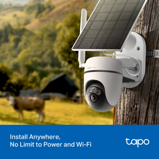 TP-Link Tapo 4g Sim 2k Solar Security Camera Kit Pan/tilt - White | TAPO-C615GKIT - Image 9