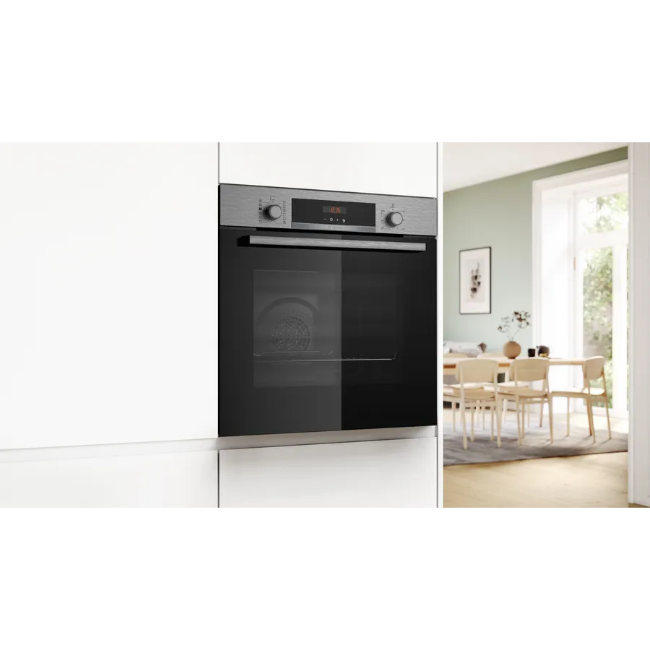 Bosch Series 4 Built-in Oven With Added Steam Function - Brushed Steel | HQA574BS3B - Image 6