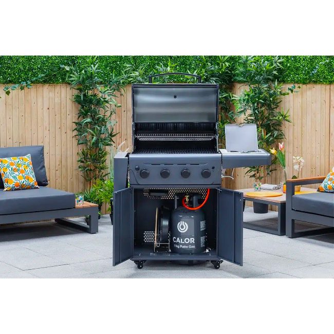 Sahara Performer 4 Burner Gas BBQ - Stainless Steel + Grey | PER4IR-CC - Image 3