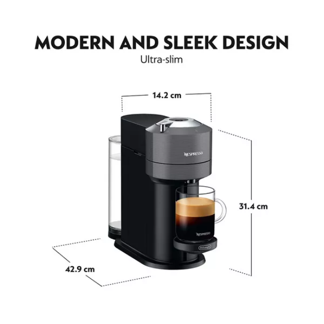 Delonghi Vertuo Next Nespresso Coffee Machine | Grey | ENV120.GY - Image 7