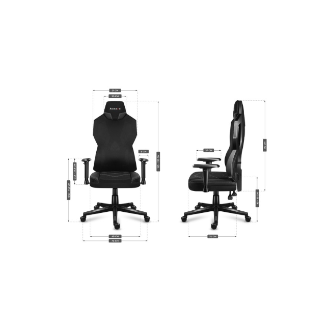 Huzaro Combat 6.2 RGB Gaming Chair - Black | COMBAT6.2 - Image 16