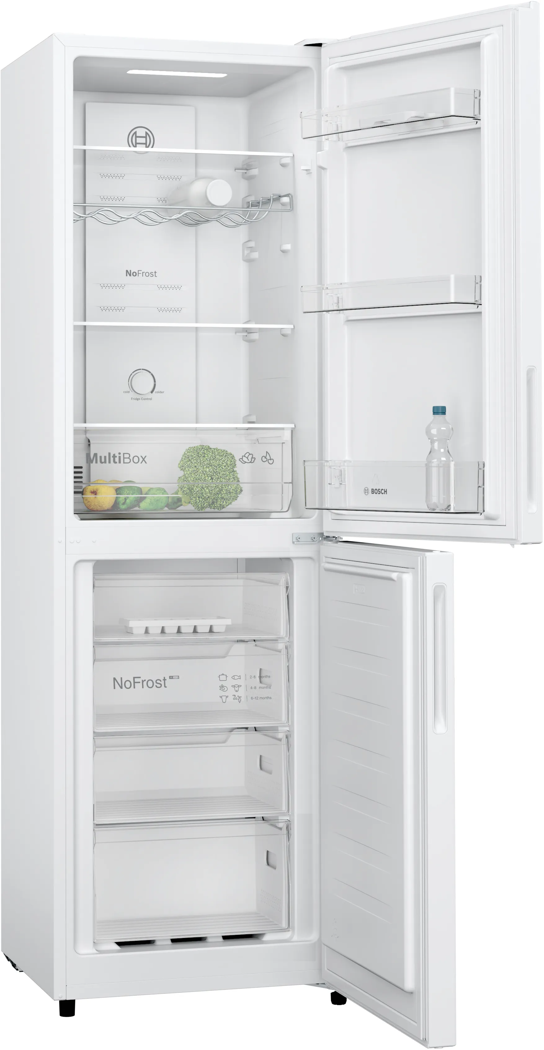 Bosch Free-Standing Fridge Freezer - White | KGN27NWEAG - Image 2 Bosch Free-Standing Fridge Freezer - White | KGN27NWEAG - Image 2
