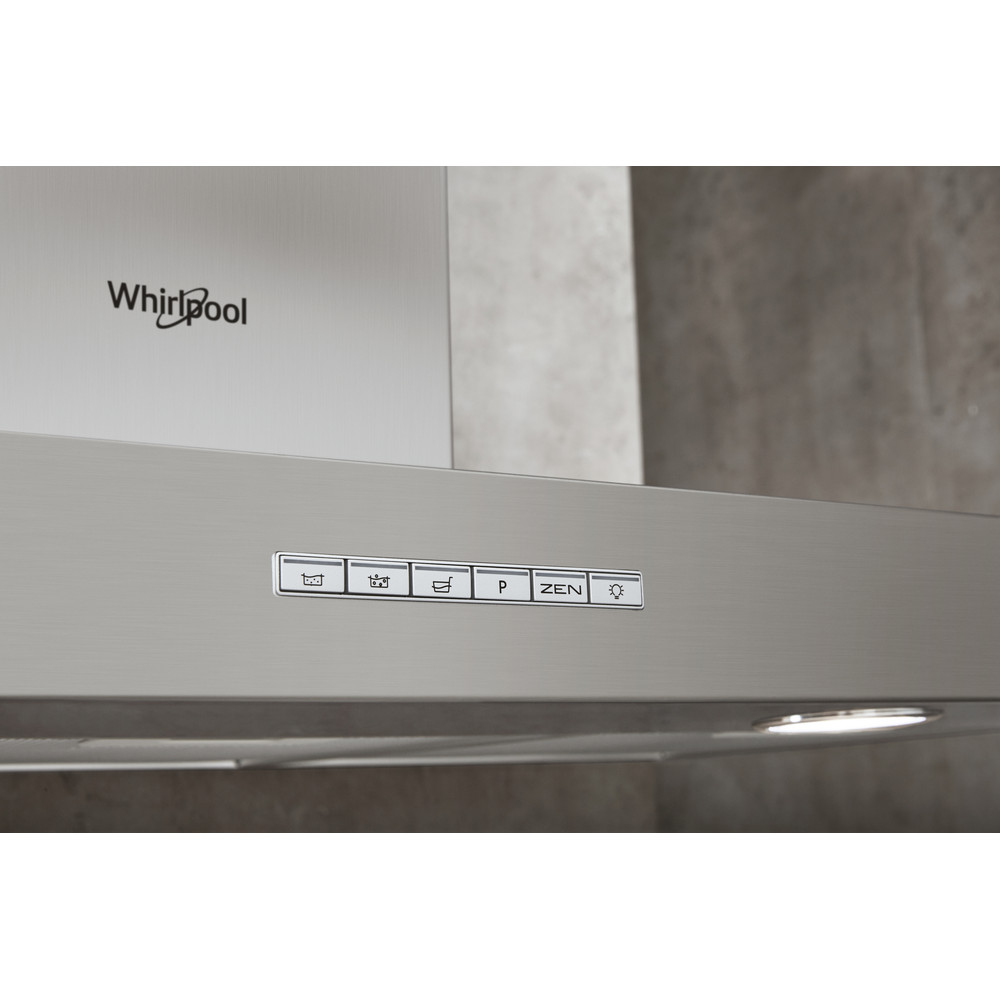 Whirlpool 90cm T-shaped Cooker Hood - Stainless Steel | WHBS93FLEX - Image 4