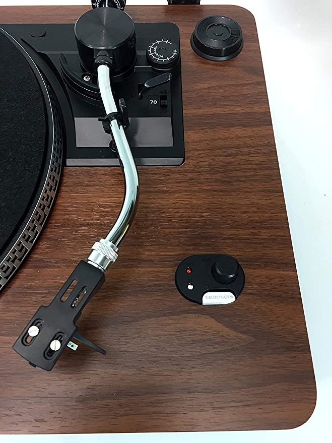 Steepletone Camden Bluetooth Record Player With Speakers - Black/Wood | CAMDEN2-BLK - Image 3