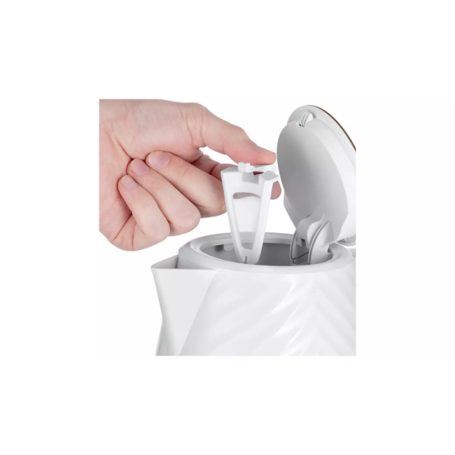 Russell Hobbs Groove Kettle 1.7L - White| 26381 - Image 6