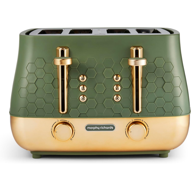 Morphy Richards Cassini 4 Slice Toaster | Olivine | 243022