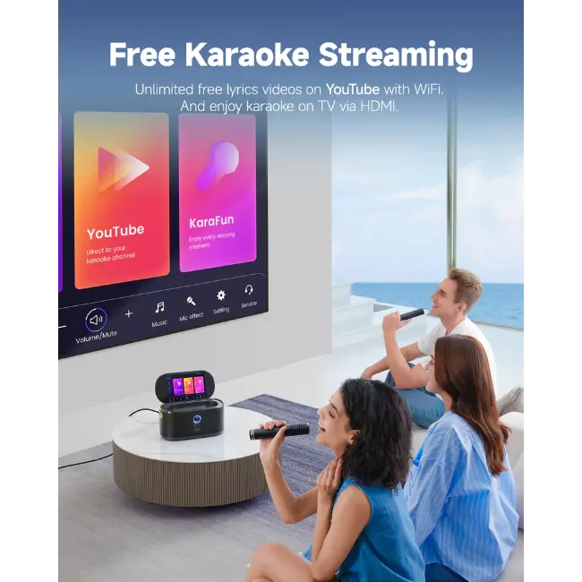 Ikarao Premium Portable Karaoke Machine with HD Lyrics Screen 10.1” | SHELL-S1 - Image 5