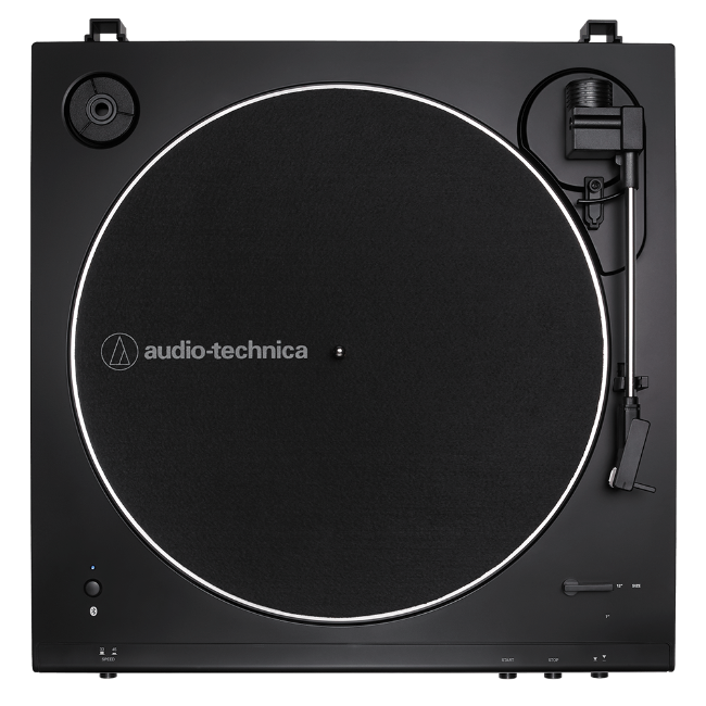 Audio Technica Fully Automatic Wireless Belt-Drive Turntable - Black & White | LP60XWHBT - Image 2