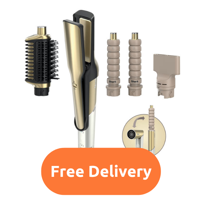 Shark Glam Ceramic Straight & Waves Multi-Styler | Gold | HD6041SUK