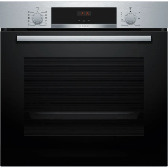 Bosch Series 4 Built-in Single Oven With Added Steam Function - Stainless Steel | HQA534BS3B Bosch Series 4 Built-in Single Oven With Added Steam Function - Stainless Steel | HQA534BS3B