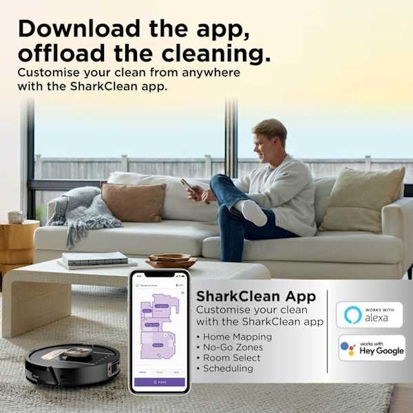 Shark ThermaCharged PowerDetect Robot Vacuum | Wet & Dry | Black | RV2900XEUK - Image 8