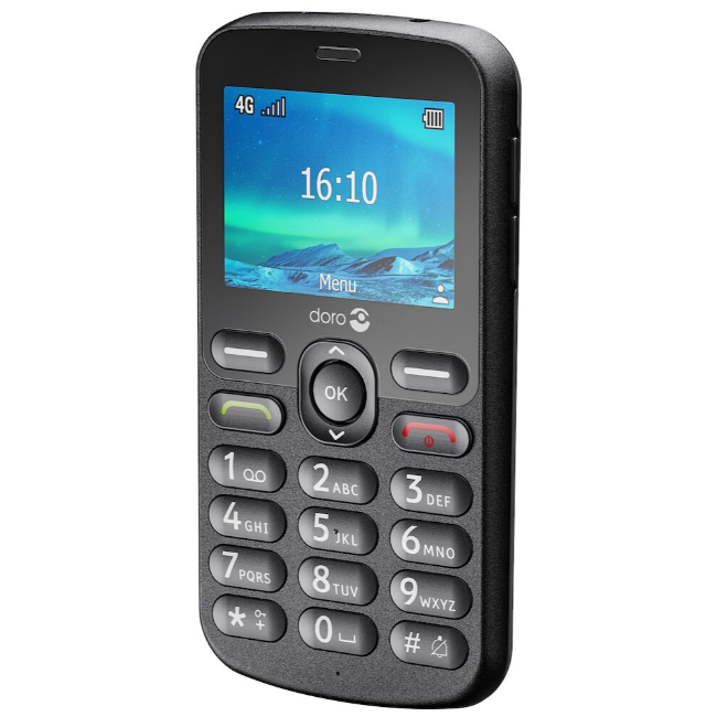 Doro 1880 Mobile Phone | 4G | Black | 1880-BLACK