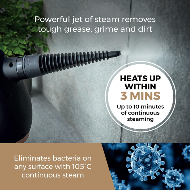 Tower THS10 Handheld Steam Cleaner | Rose Gold | T134000BLG - Image 2