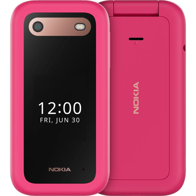 Nokia Flip Phone 4G SimFree Pink 2660PINK NOK2660PINK