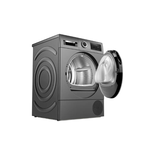 Bosch Series 6 Heat Pump Tumble Dryer 9kg Grey WQG245R9GB BOSWQG245R9GB