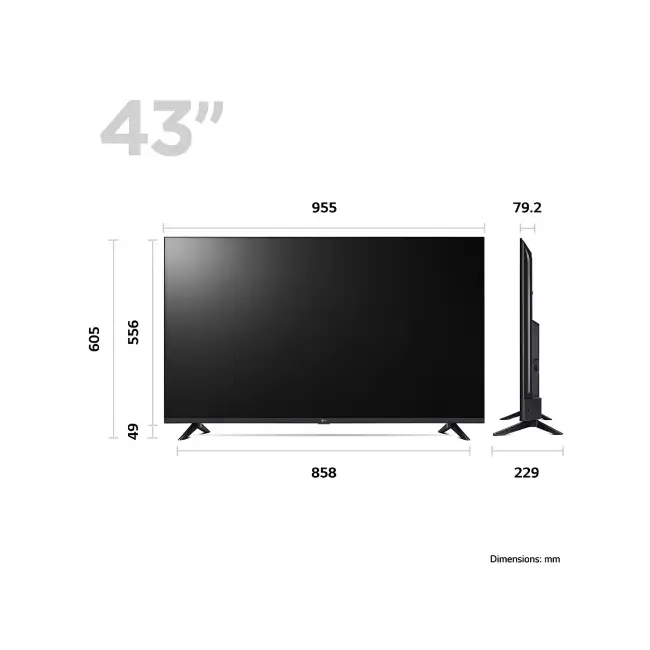 LG 43" FHD Smart TV | Black | 43LQ60006LA.AEKQ - Image 8 LG 43" FHD Smart TV | Black | 43LQ60006LA.AEKQ - Image 8