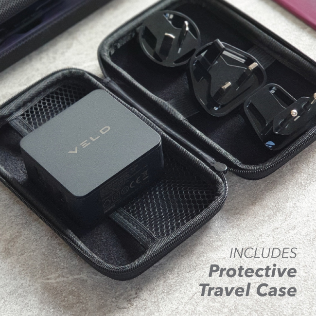 VELD Travel Charger 42W 2-Port Travel Charger UK/US/EU | VT42FB - Image 4