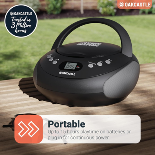 Majority CD250 Portable CD & Radio | Black | 1000002941 - Image 4