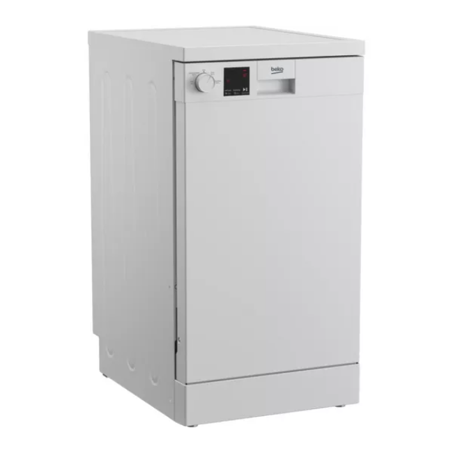 Beko Freestanding Slimline Dishwasher with Quick Programmes - White | DVS04X20W - Image 2