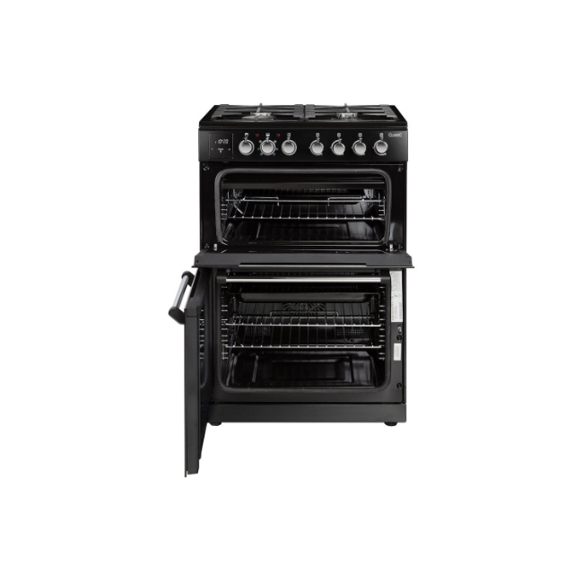 Rangemaster Classic 60cm Dual Fuel Cooker Black & Chrome | CLA60DFFBL/C - Image 5