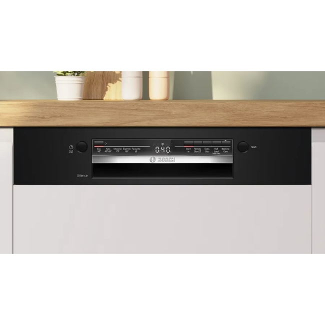 Bosch Series 2 Semi-Integrated Dishwasher - White/Black | SMI2HTB02G - Image 3
