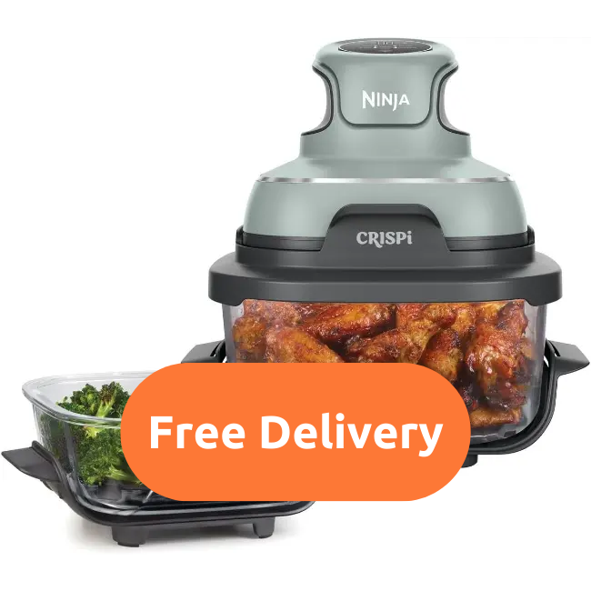 Ninja CRISPi 4-in-1 Portable Glass Air Fryer | Sage | FN101UKSG Ninja CRISPi 4-in-1 Portable Glass Air Fryer | Sage | FN101UKSG