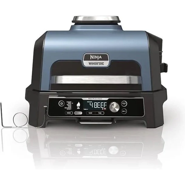Ninja Woodfire Pro Connect XL Electric BBQ Grill & Smoker - Blue/Black | OG901UK - Image 2