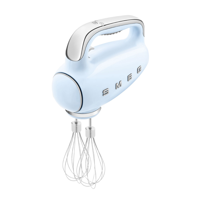 Smeg 50's Style Retro Hand Mixer - Pastel Blue | HMF01PBUK - Image 2 Smeg 50's Style Retro Hand Mixer - Pastel Blue | HMF01PBUK - Image 2