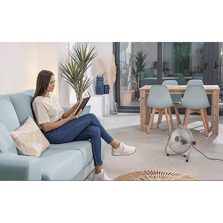 Cecotec 12" Floor Cooling Fan 3 Speed - Stainless Steel | 081801 - Image 2