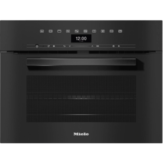 Miele Compact Microwave Combination Oven - Obsidian Black | H7440BM-OBBL Miele Compact Microwave Combination Oven - Obsidian Black | H7440BM-OBBL