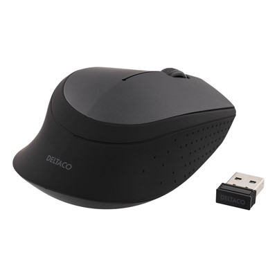 Deltaco Wireless Computer Mouse - Black | MS460 - Image 2
