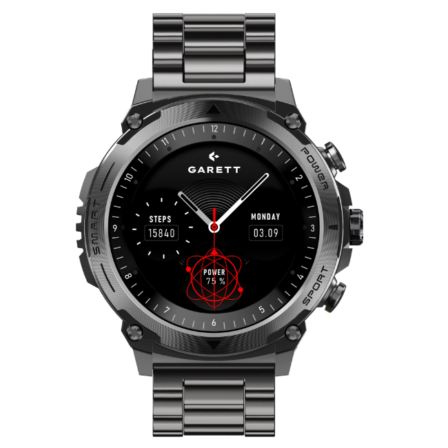 Garett Atom Smartwatch - Black Steel | ATOM-BLACK - Image 3