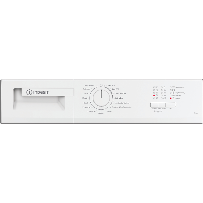 Indesit Condenser Dryer 8kg - White | CYDC82WWGLUK - Image 6 Indesit Condenser Dryer 8kg - White | CYDC82WWGLUK - Image 6