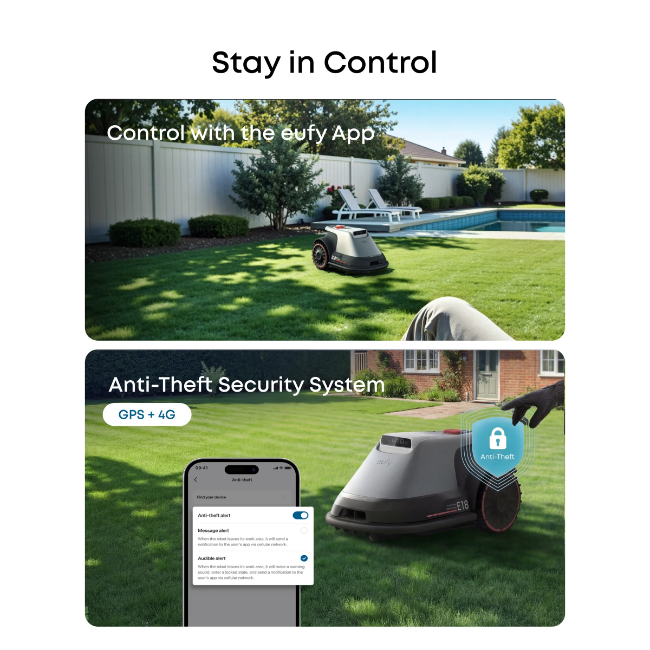 Eufy E18 Robot Lawn Mower - Grey and Black | T28012A1 - Image 2
