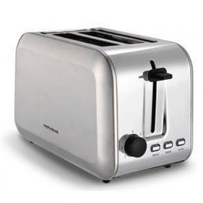 Morphy Richards Essentials 2 Slice Toaster Stainless Steel 980552 Morphy Richards Essentials 2 Slice Toaster Stainless Steel 980552
