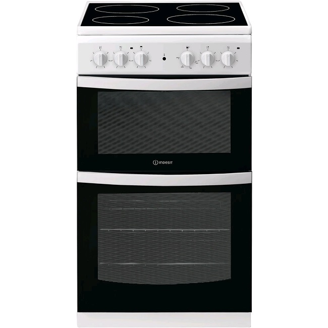 Indesit 50cm White Electric Cooker ID5V92KMW/UK Indesit 50cm White Electric Cooker ID5V92KMW/UK