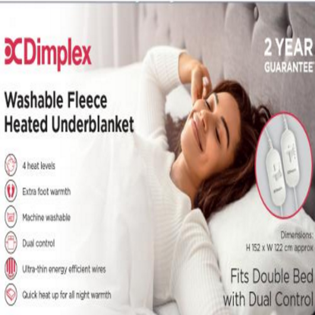 Dimplex Double Fleece Under Blanket – Dual Control | DFB2003 Dimplex Double Fleece Under Blanket – Dual Control | DFB2003