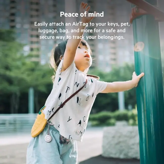 Belkin Secure Apple Air Tag Holder With Strap - White | F8W974BTWHT - Image 4