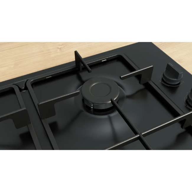 Bosch Series 2 60cm Gas Hob 4 Burner - Black | PBP6B6K60 - Image 2