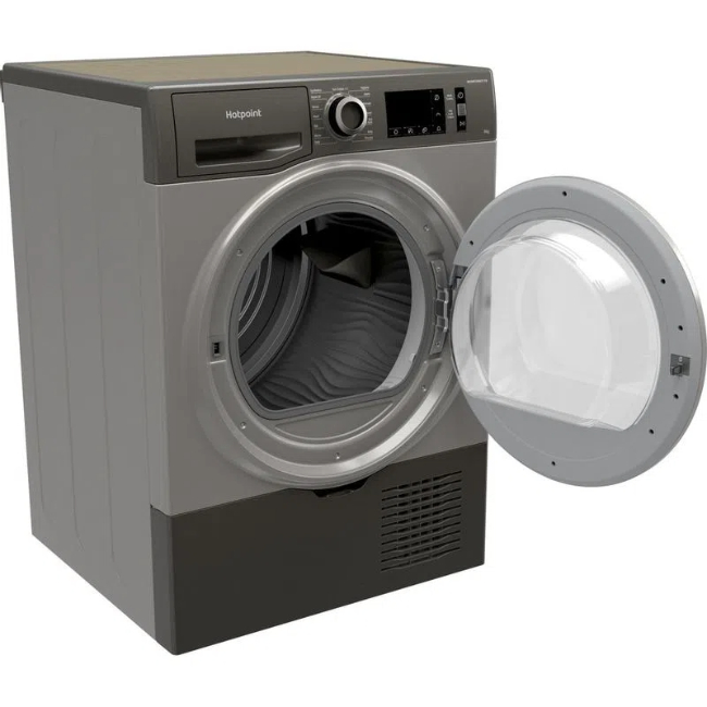 Hotpoint 9KG Sensor Condenser Dryer in Graphite | H3 D91GS UK - Image 2 Hotpoint 9KG Sensor Condenser Dryer in Graphite | H3 D91GS UK - Image 2